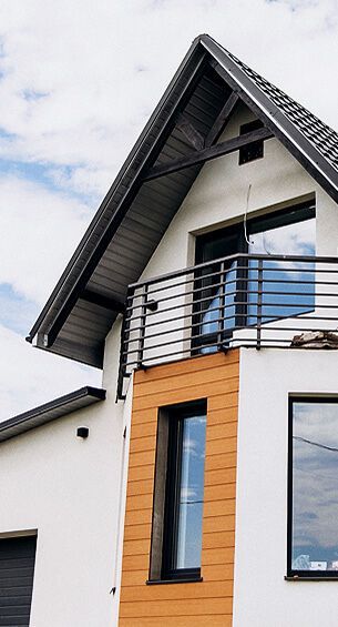 Modern House With New Roof
