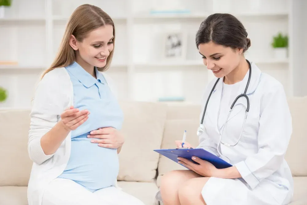 Pregnancy checkup with a fertility specialist at Precision IVF in Dallas