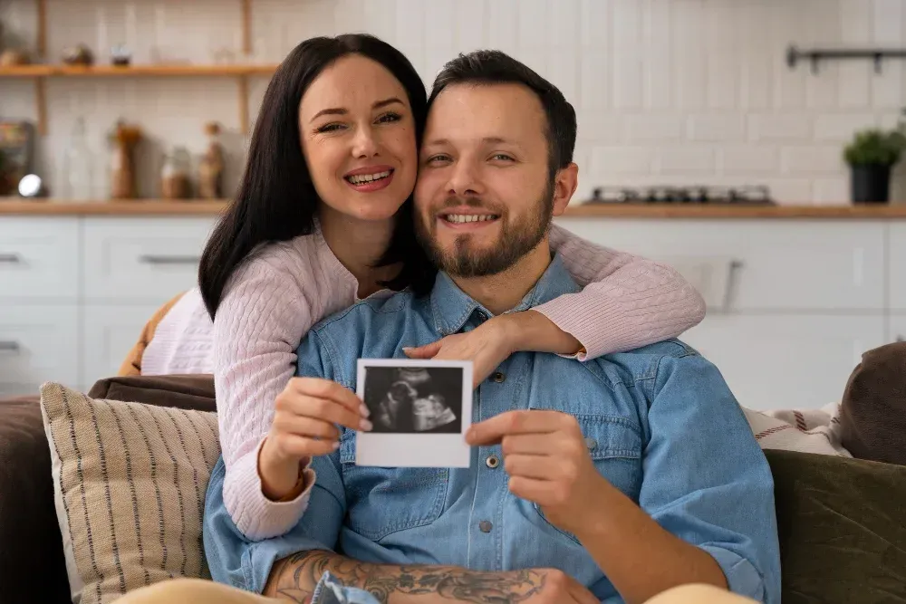 Fertility doctor consultation with IVF pregnant women