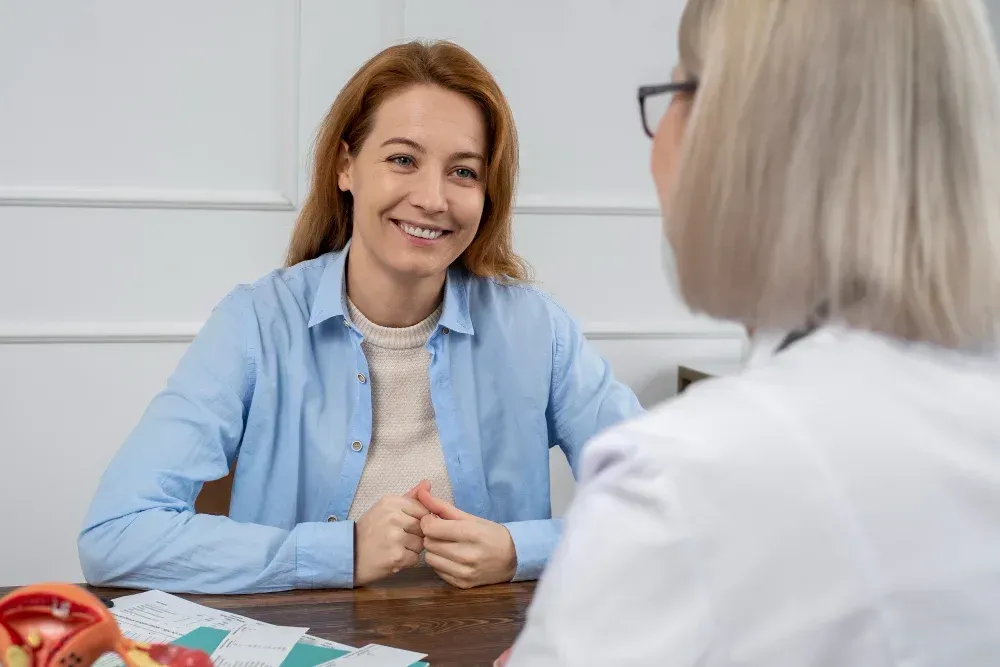 Pregnancy checkup with a fertility specialist at Precision IVF in Dallas