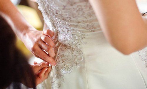 Wedding dress repair and alteration