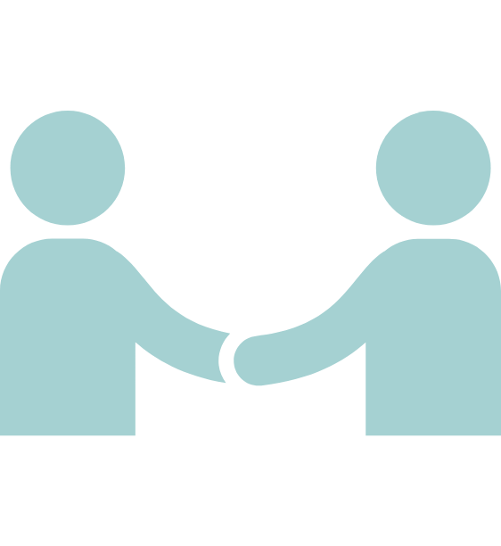 icon of two people shaking hands