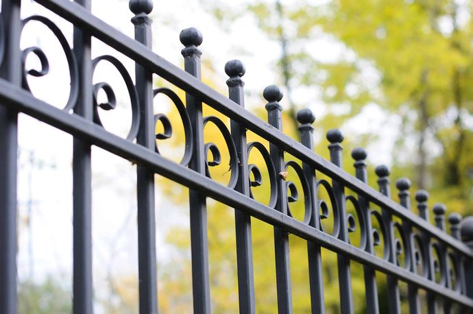 Wrought iron fence WA