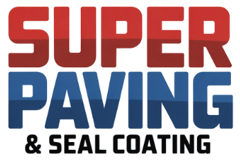 The logo for super paving and seal coating