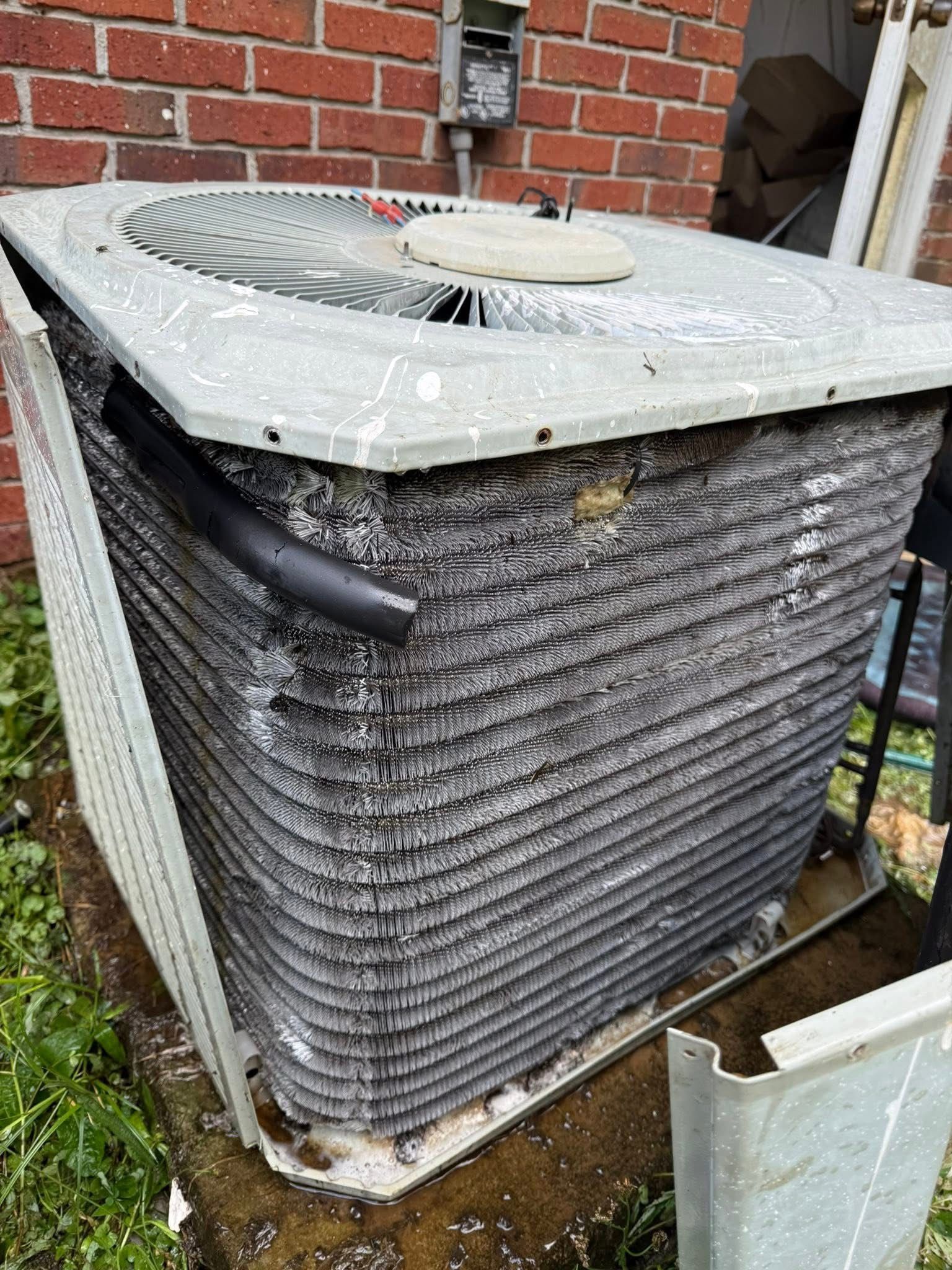 Here we have a unit that is needing some coil cleaning.