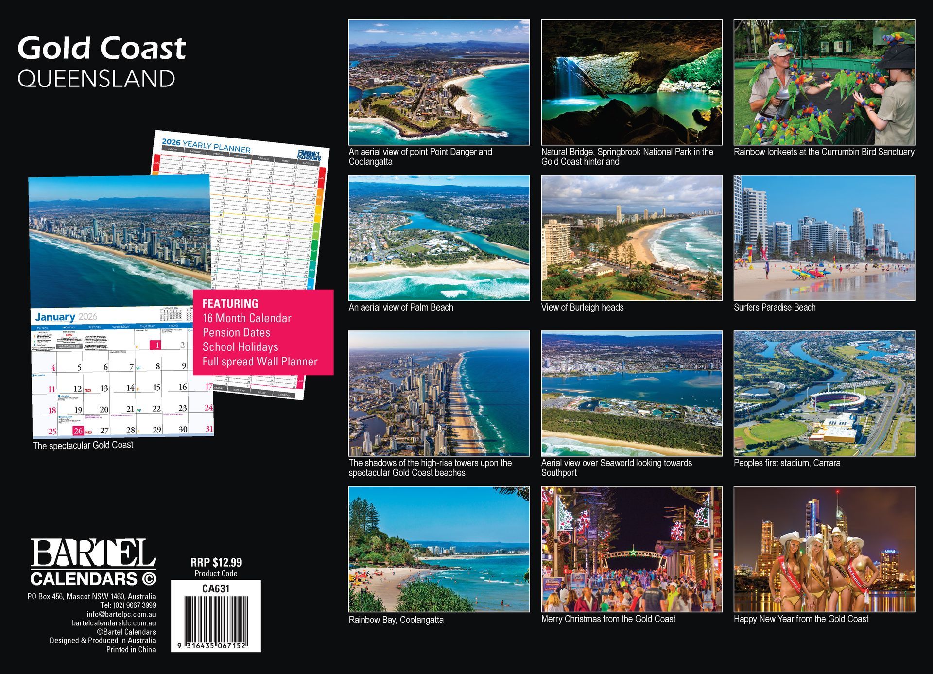 Calendar 2026 335x242mm The Gold Coast