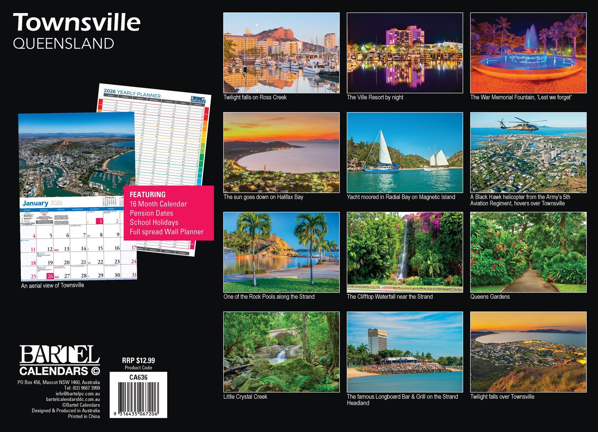 Calendar 2026 335x242mm Townsville