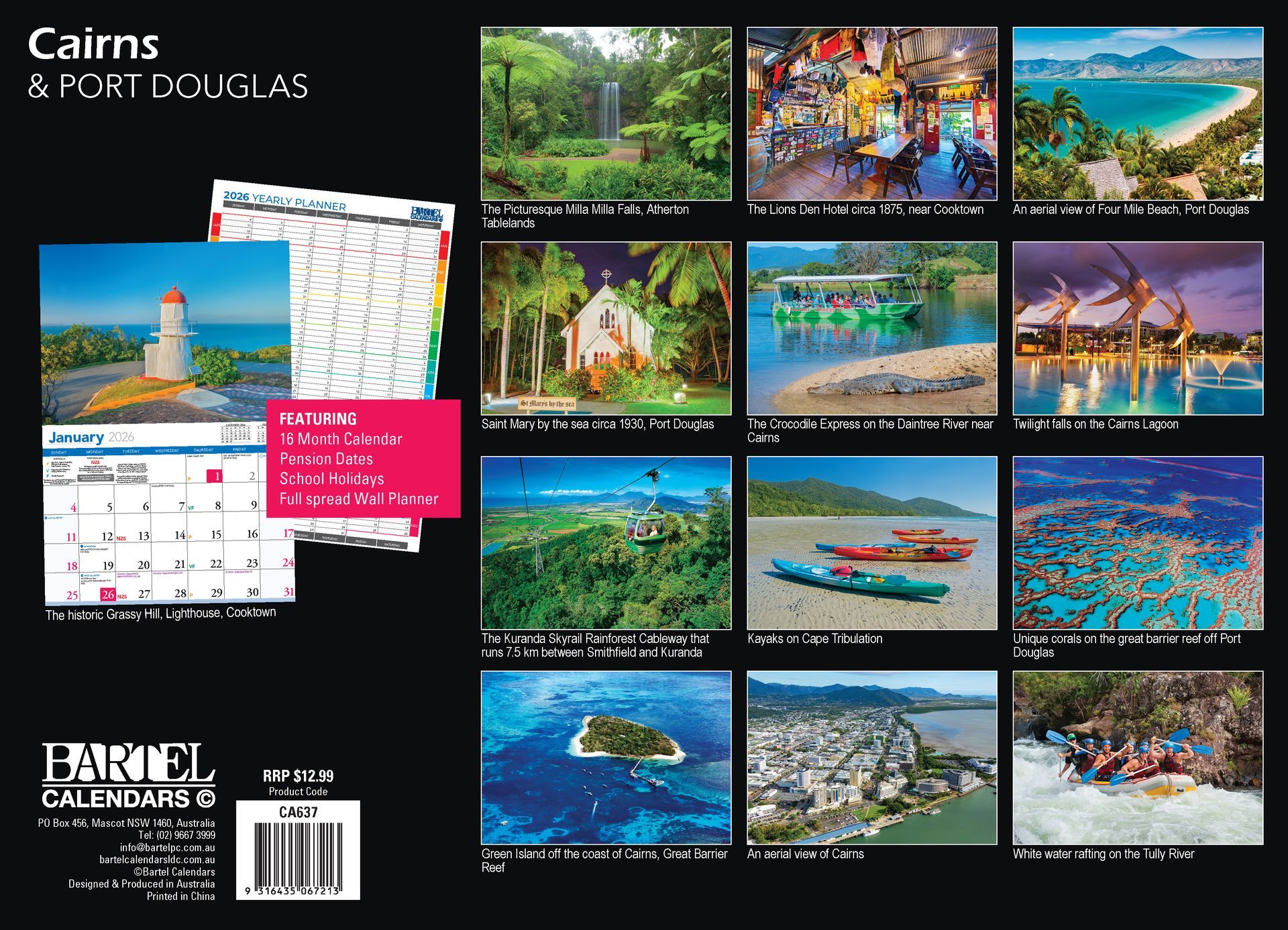 Calendar 2026 335x242mm Cairns & Port Douglas
