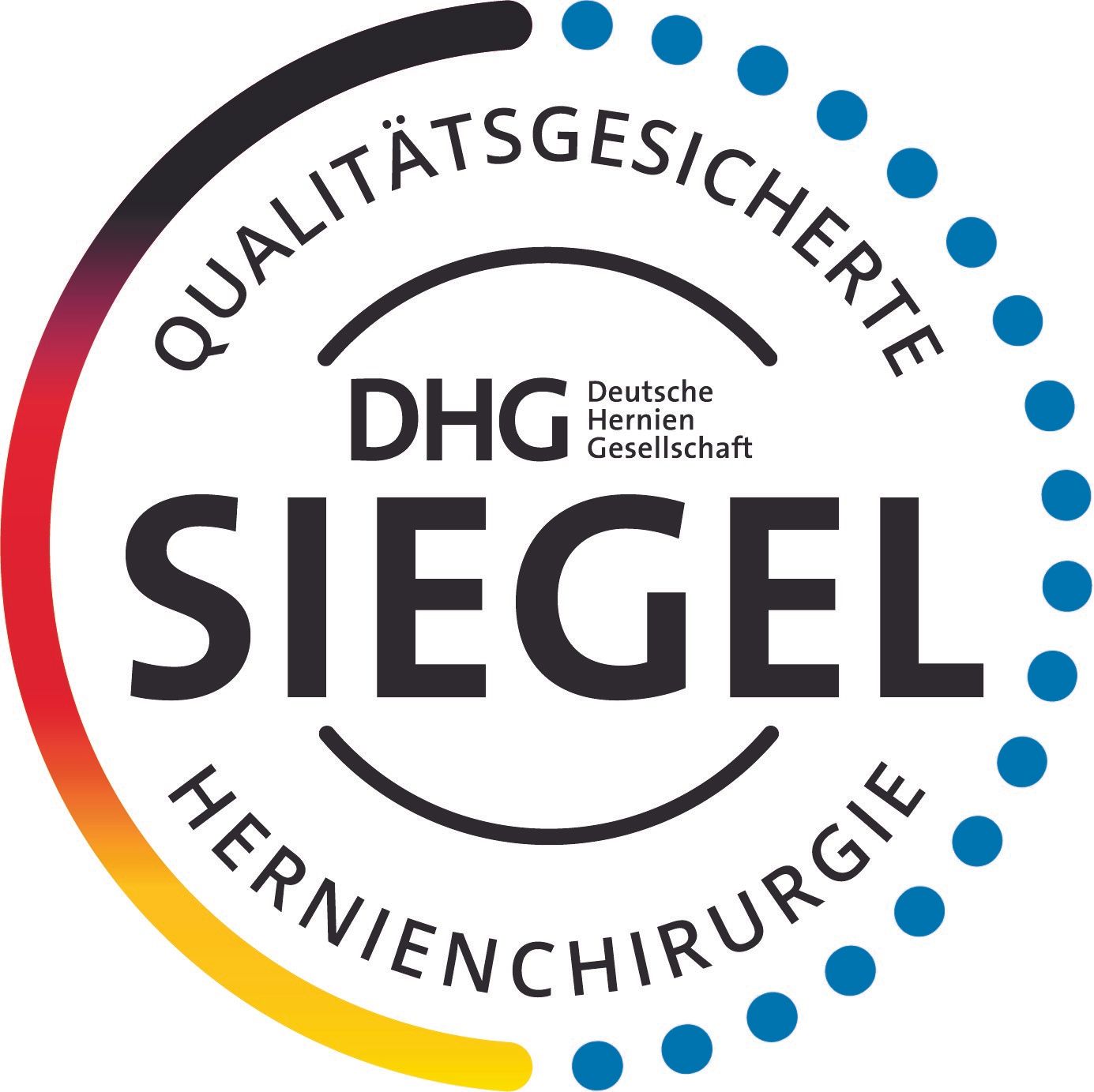 Seal of German Hernia Society, with text