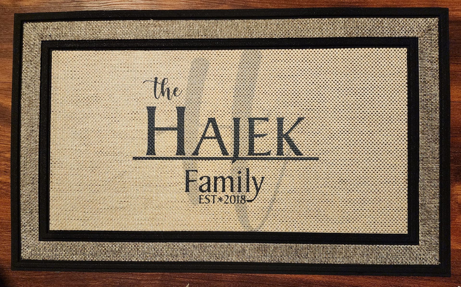 Door mat with 