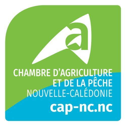 A green and blue logo for chambre d' agriculture et de la peche