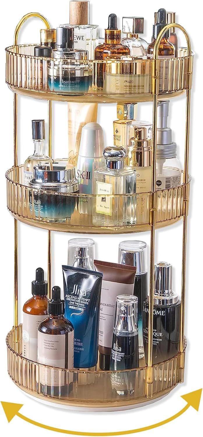 3 Tier Amber 360 Rotating Organizer