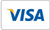 A blue and yellow visa logo on a white background.