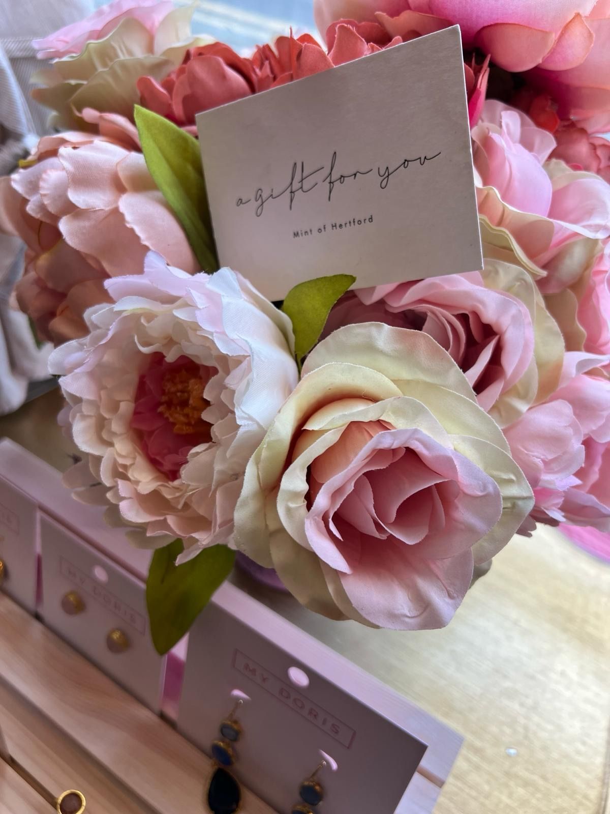 gift card in flowers