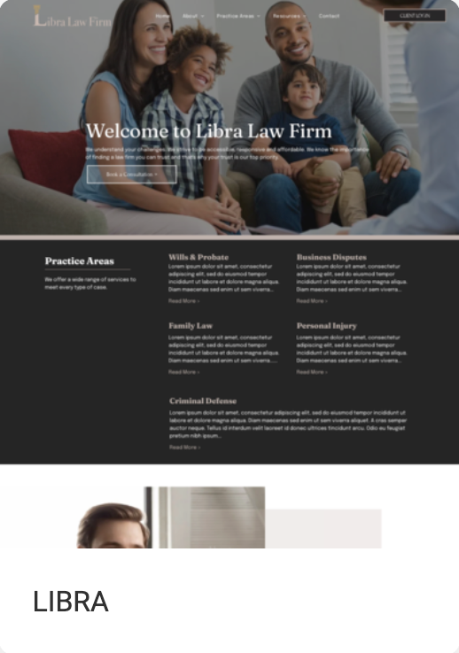 Libra website template