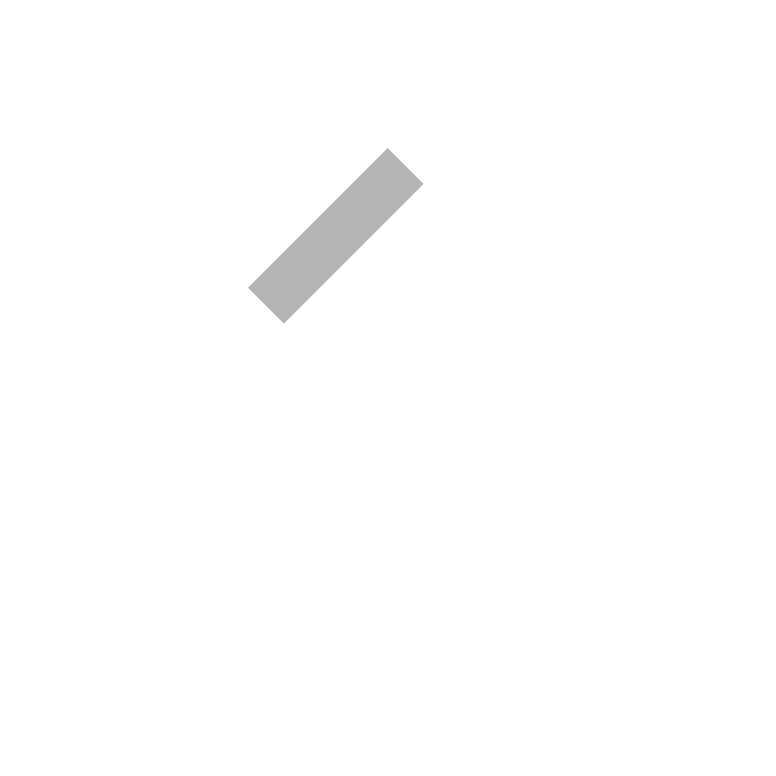 Gray rectangle, tilted diagonally.