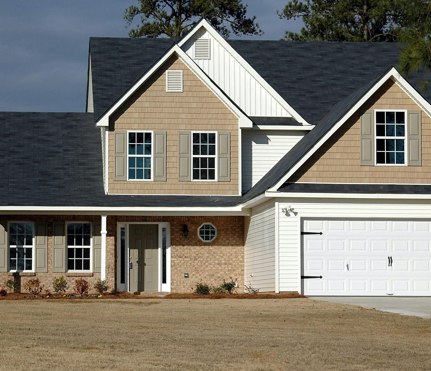 Squirrel sits on a rock, eating a nut, with bushy gray tail.