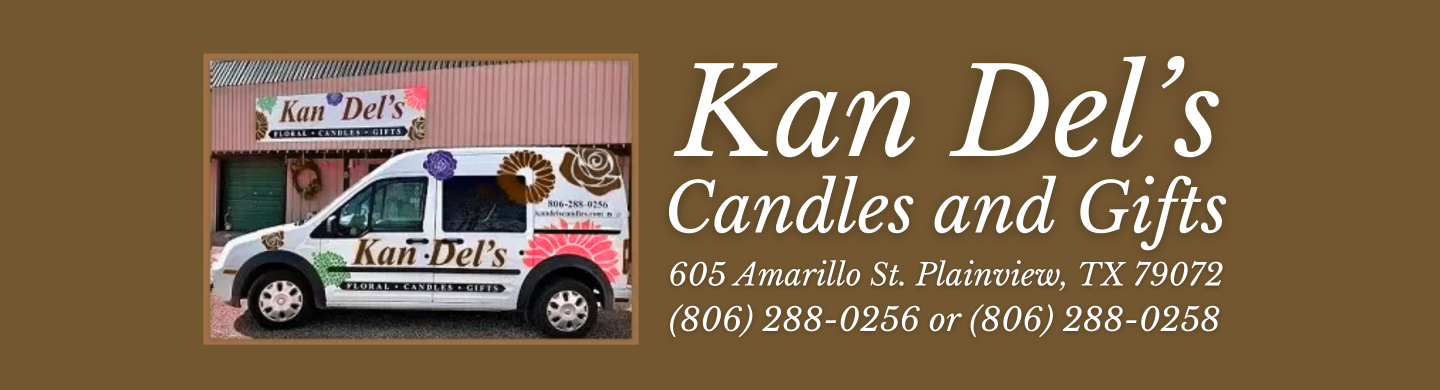 Kan Del's Floral, Candles & Gifts Logo