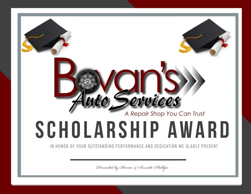 Scholarship Award | Bovan's Auto Services