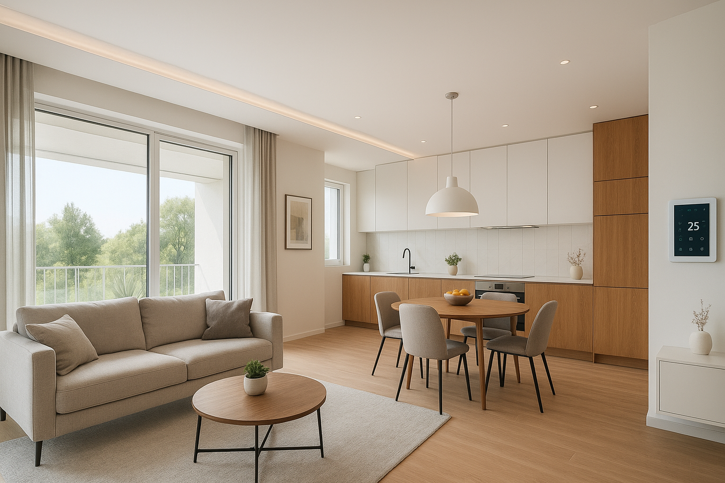 Immagine di un appartamento ristrutturato a Milano da Impresa Edile Abilart. Servizi di ristrutturazione chiavi in mano, interventi rapidi e materiali di qualità per appartamenti e uffici a Milano, Bergamo e Monza Brianza. Interno di un appartamento completamente ristrutturato a Milano, con finiture moderne e materiali di alta qualità, realizzato da Impresa Edile Abilart.