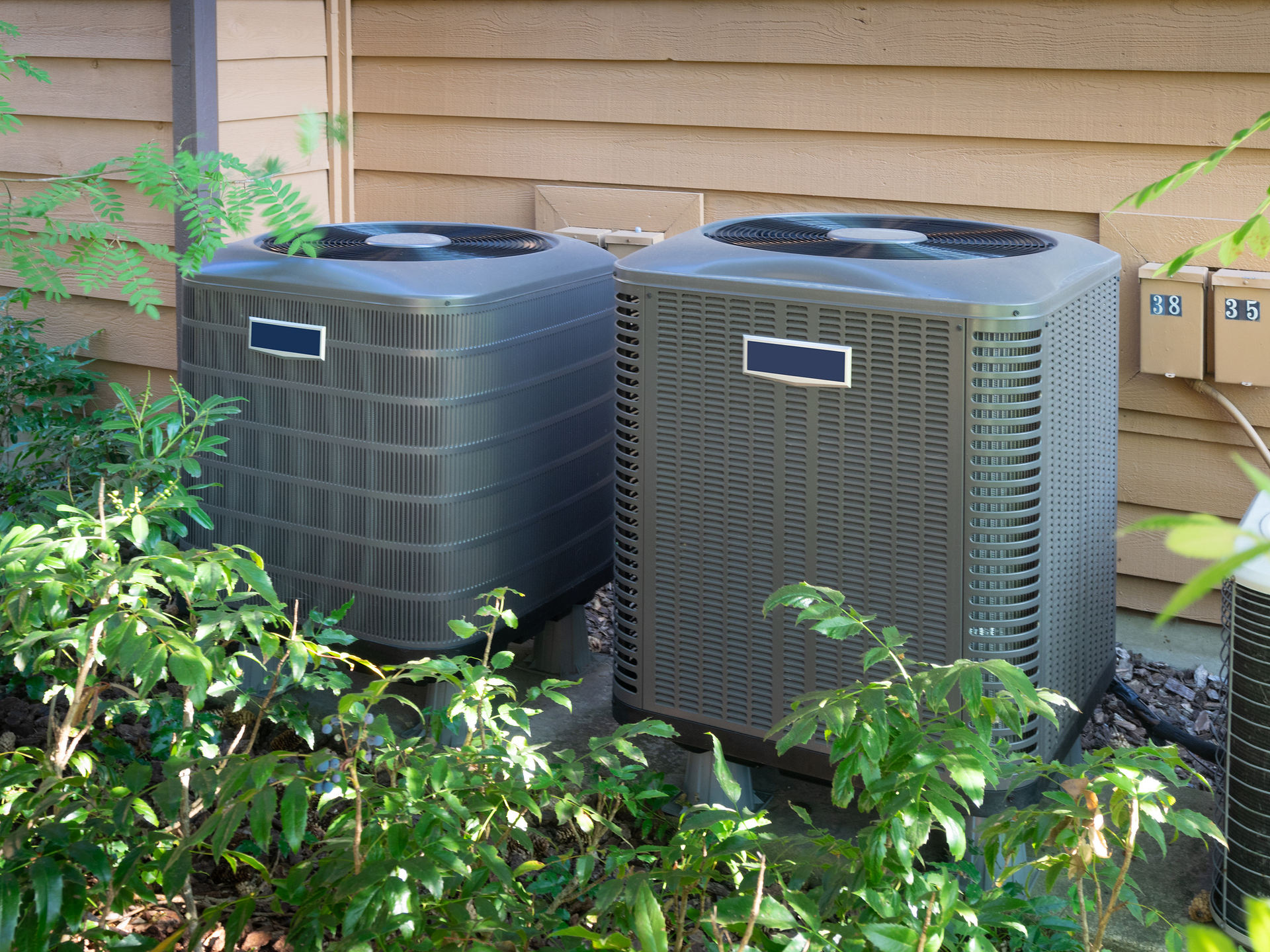 Couple of air conditioning units