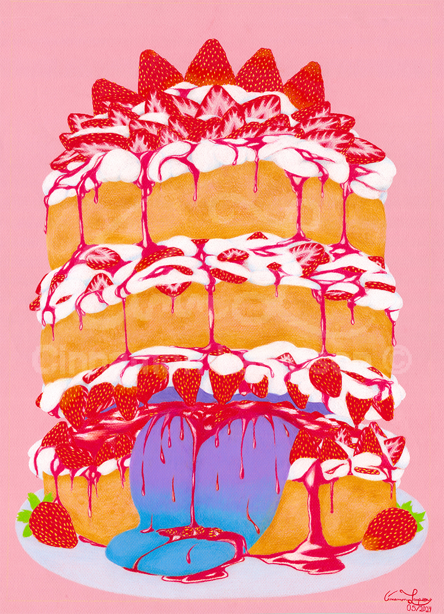 Strawberry Shortcake Mimic Print by Cinnamon Lampson