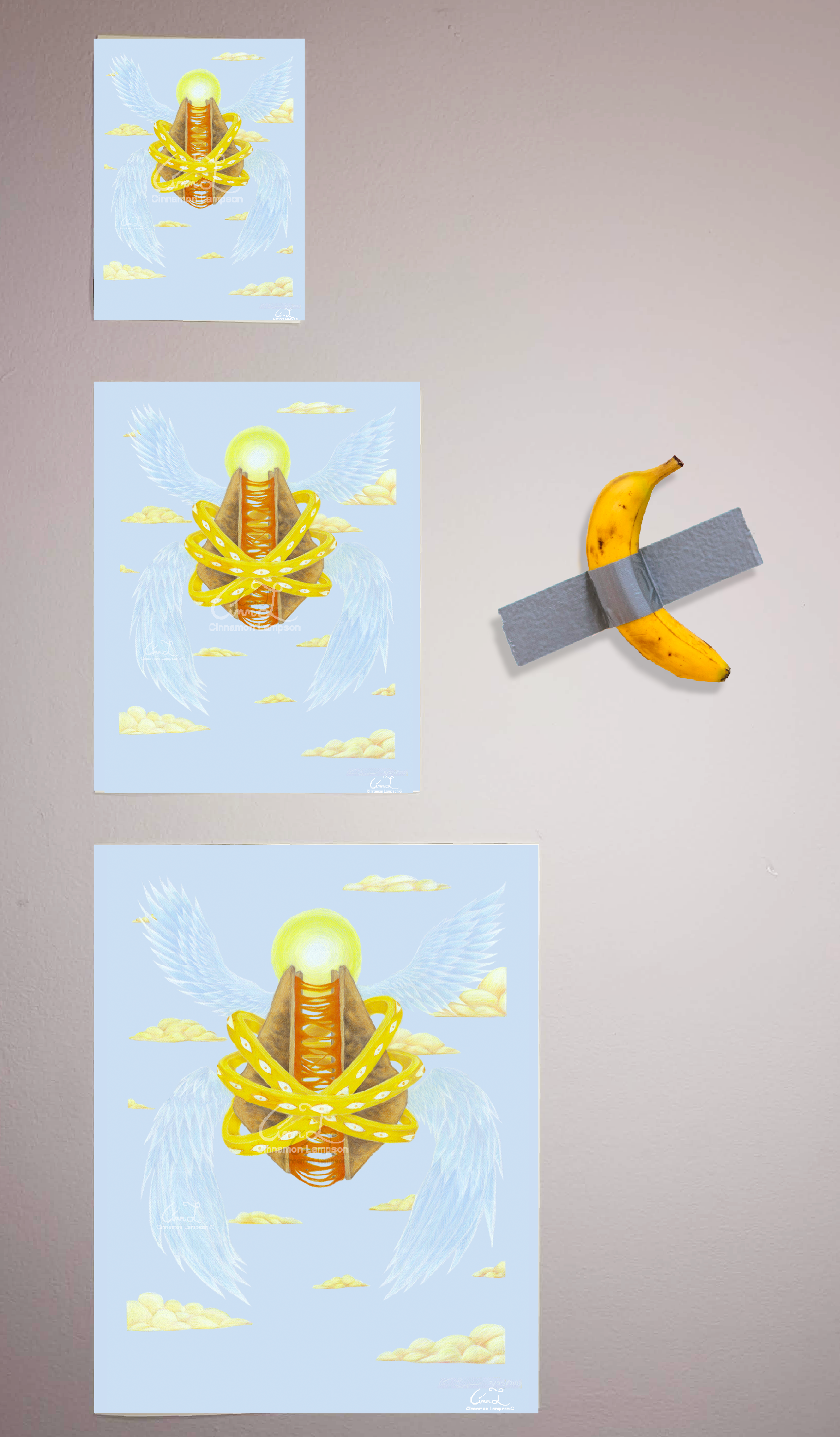 Biblically Accurate Grilled Cheese Print by Cinnamon Lampson