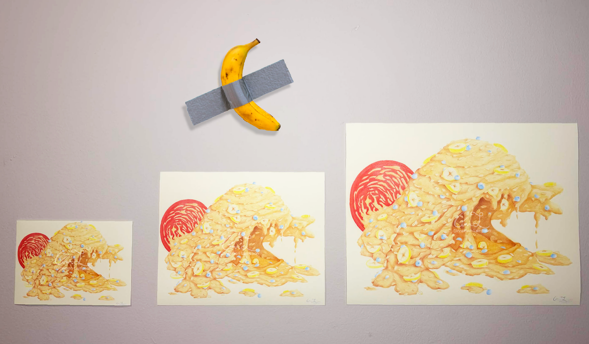 Oatmeal Slime Print by Cinnamon Lampson
