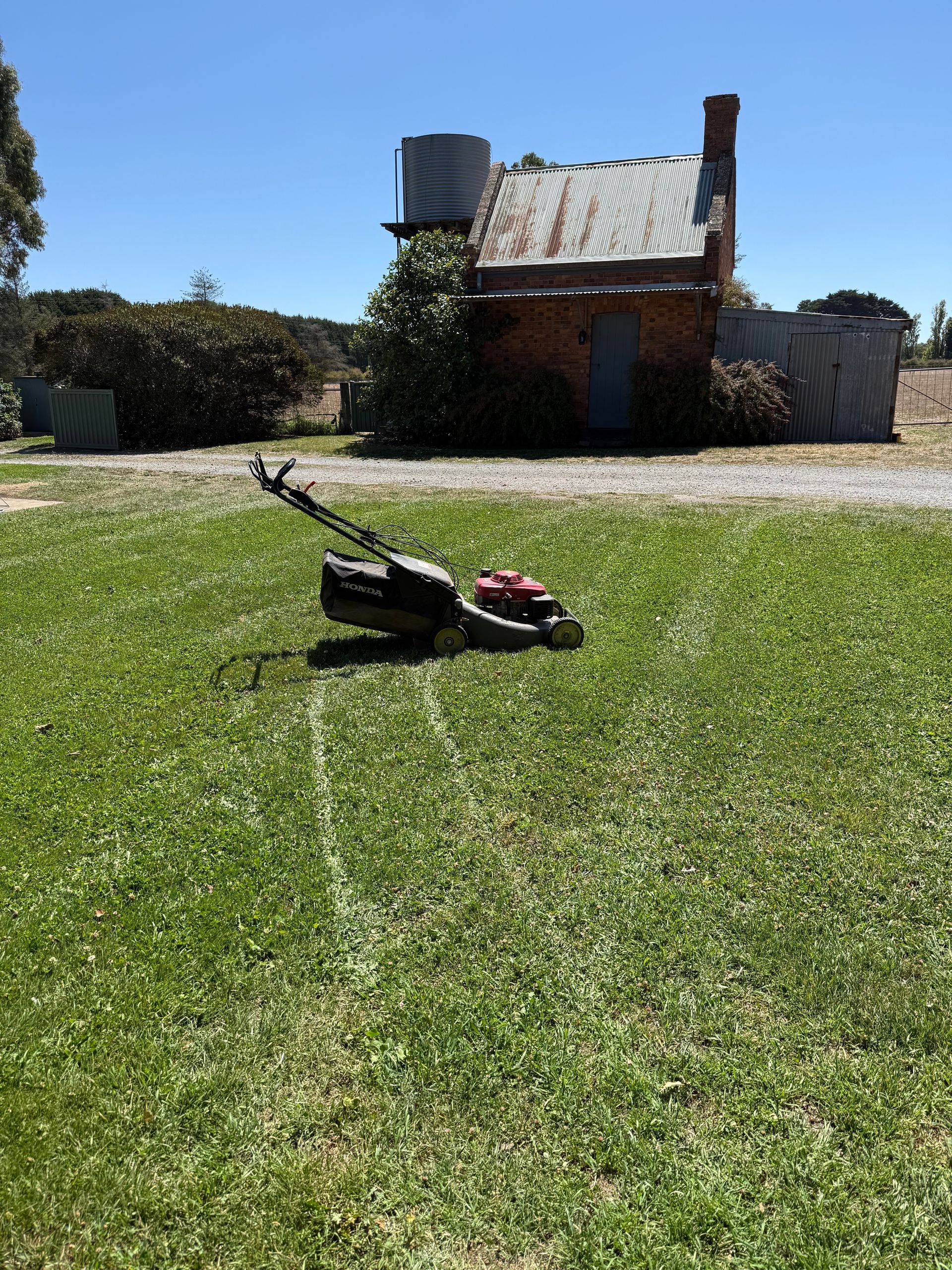 Push mowing