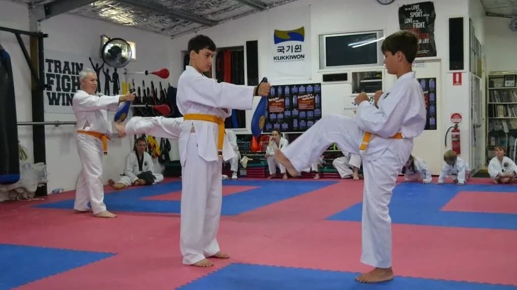 Taekwondo Stunt Performed by Yellow Belter Players — Tae Kwon Do Lessons in Port Stephens