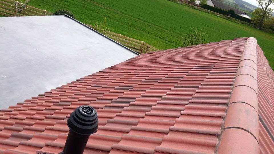 Red tile roofing