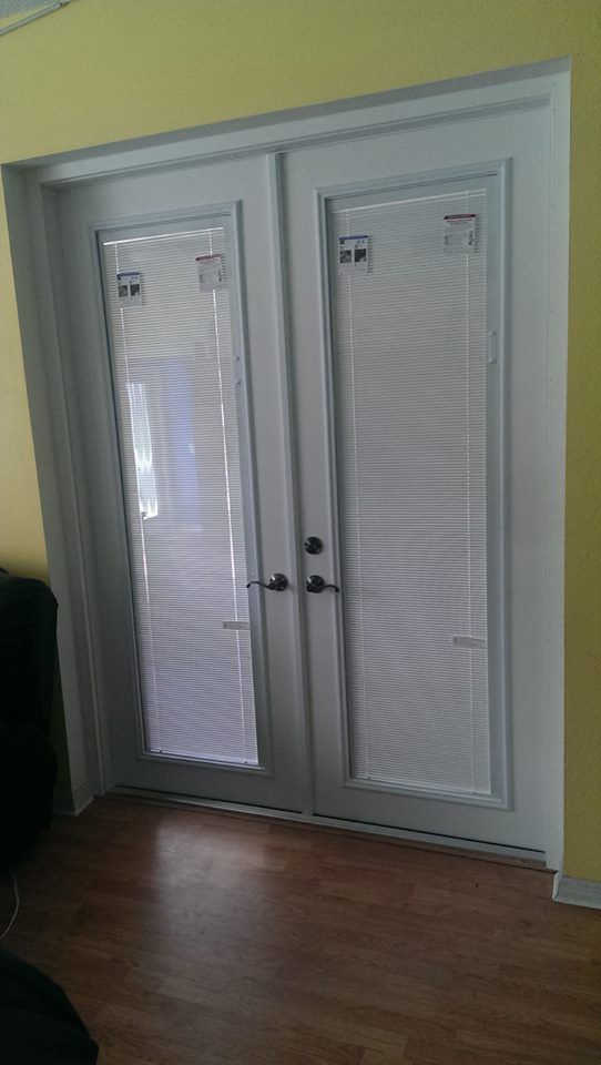 Door With Blinds — Tampa, FL — DoorPro Entryways, Inc.