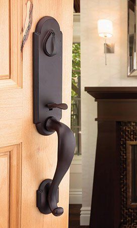 Emtek Remmington Burgundy Lock — Tampa, FL — DoorPro Entryways, Inc.
