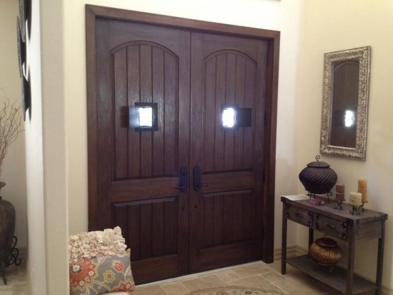Fiberglass Rustic With Speakeasy Door — Tampa, FL — DoorPro Entryways, Inc.