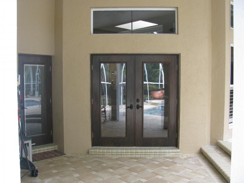 Rustic Glass Custom Door Design — Tampa, FL — DoorPro Entryways, Inc.