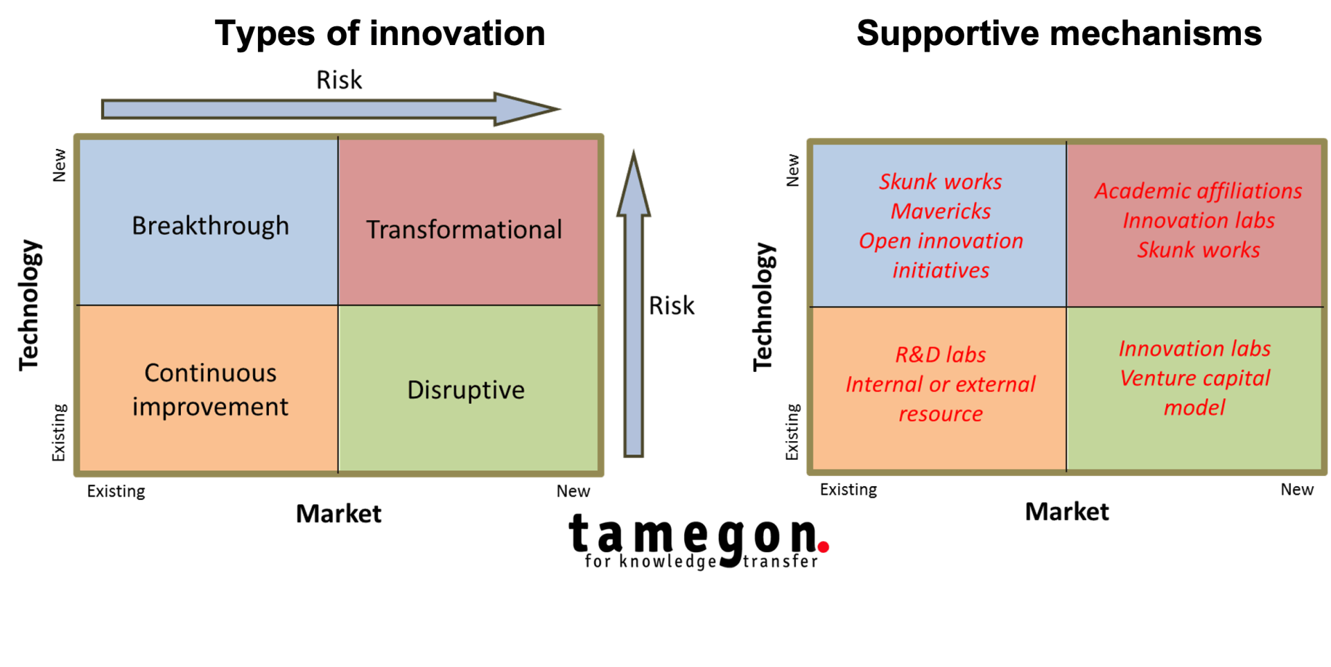 Types of Innovation  and Innovation Support Mechanisms- tamegon.com