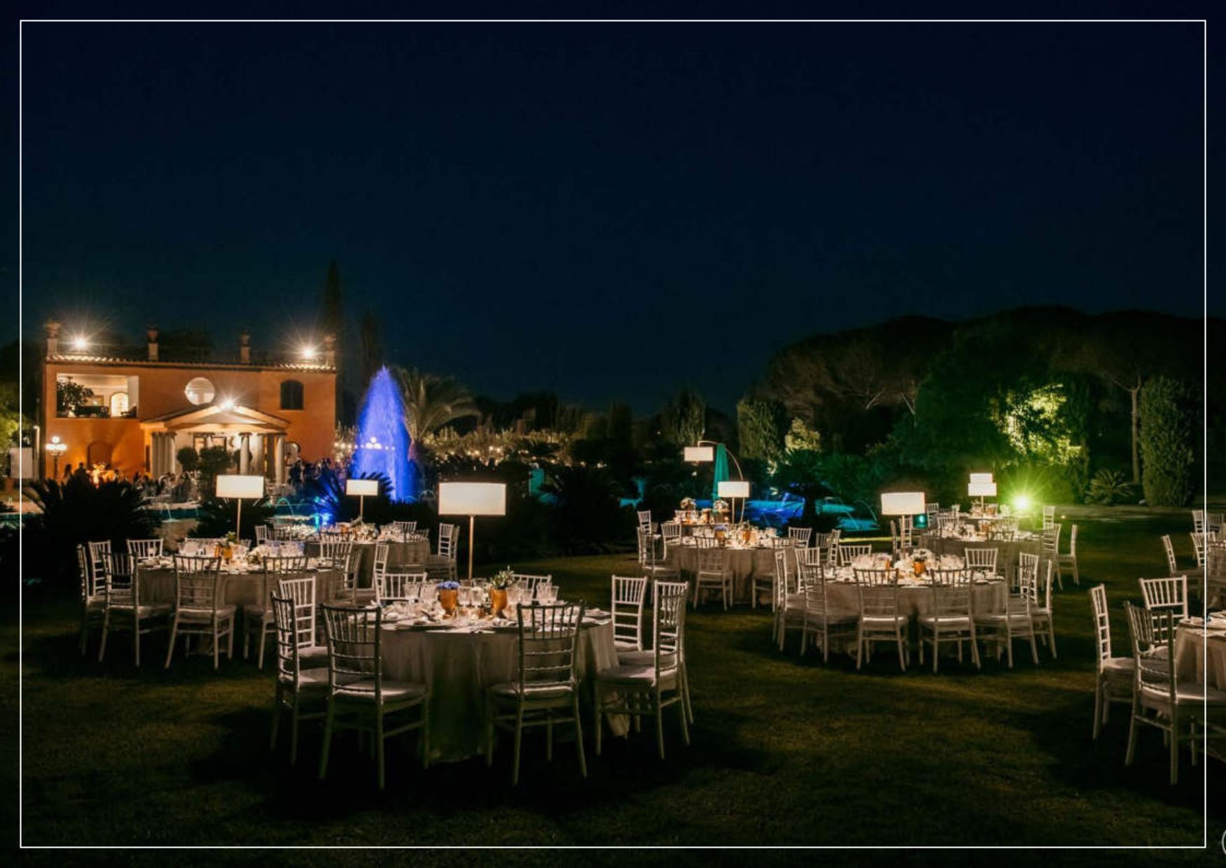 illuminazione scenografica per eventi a Roma