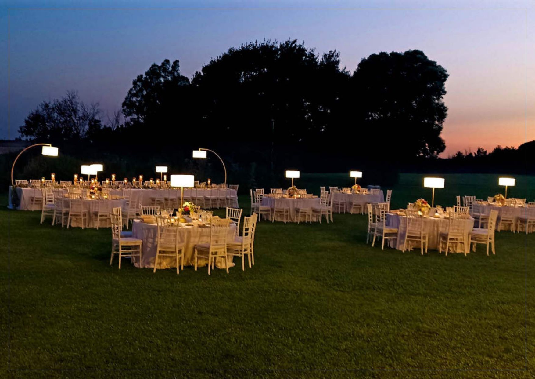 allestimento scenografico per matrimoni a Roma