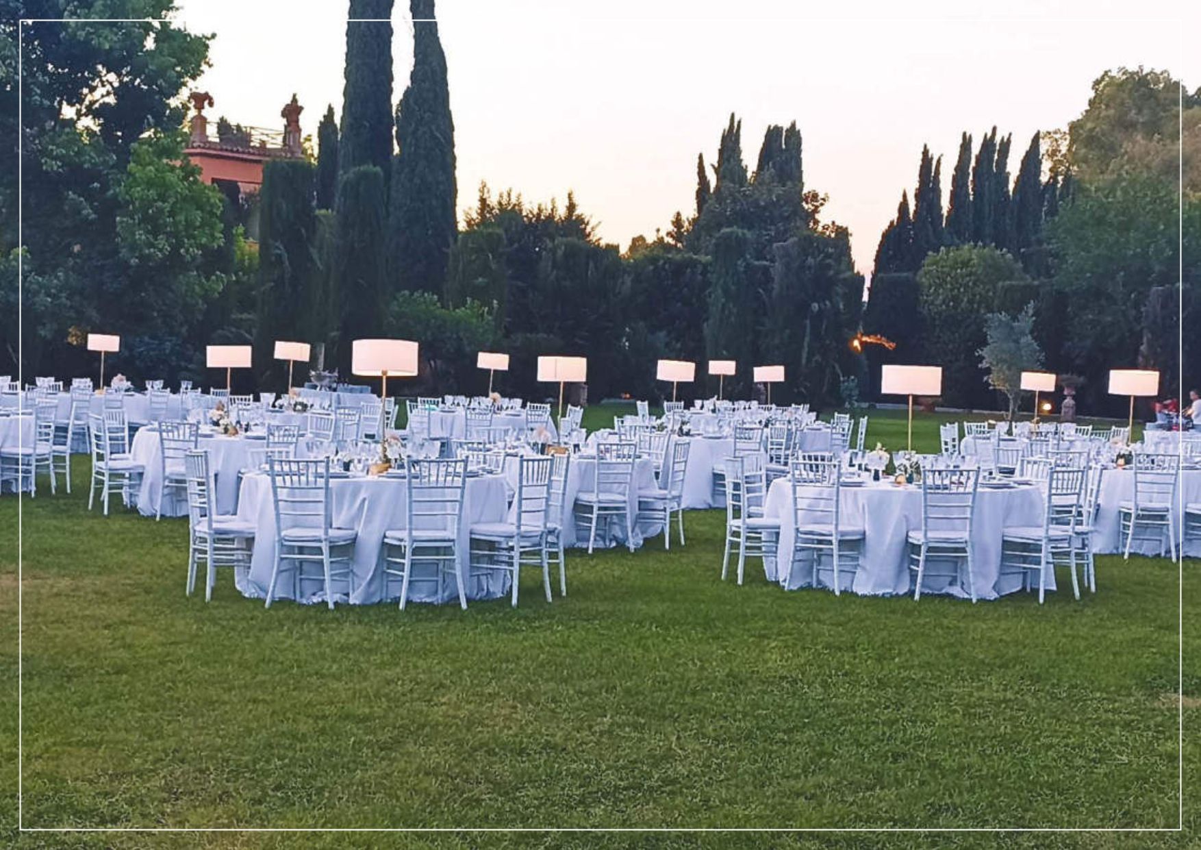 allestimento scenografico per matrimoni a Roma