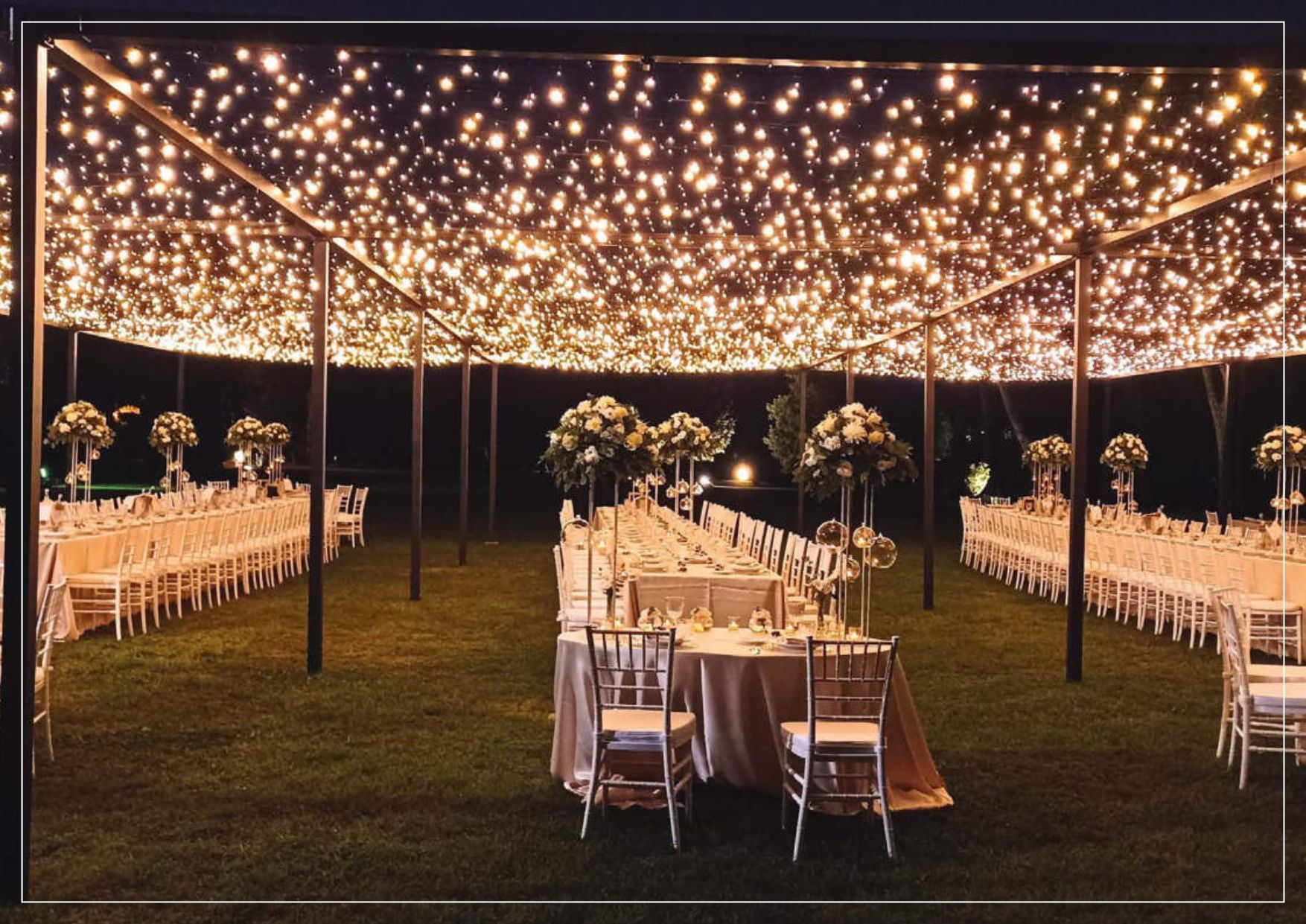 illuminazioni scenografiche per matrimoni a Roma