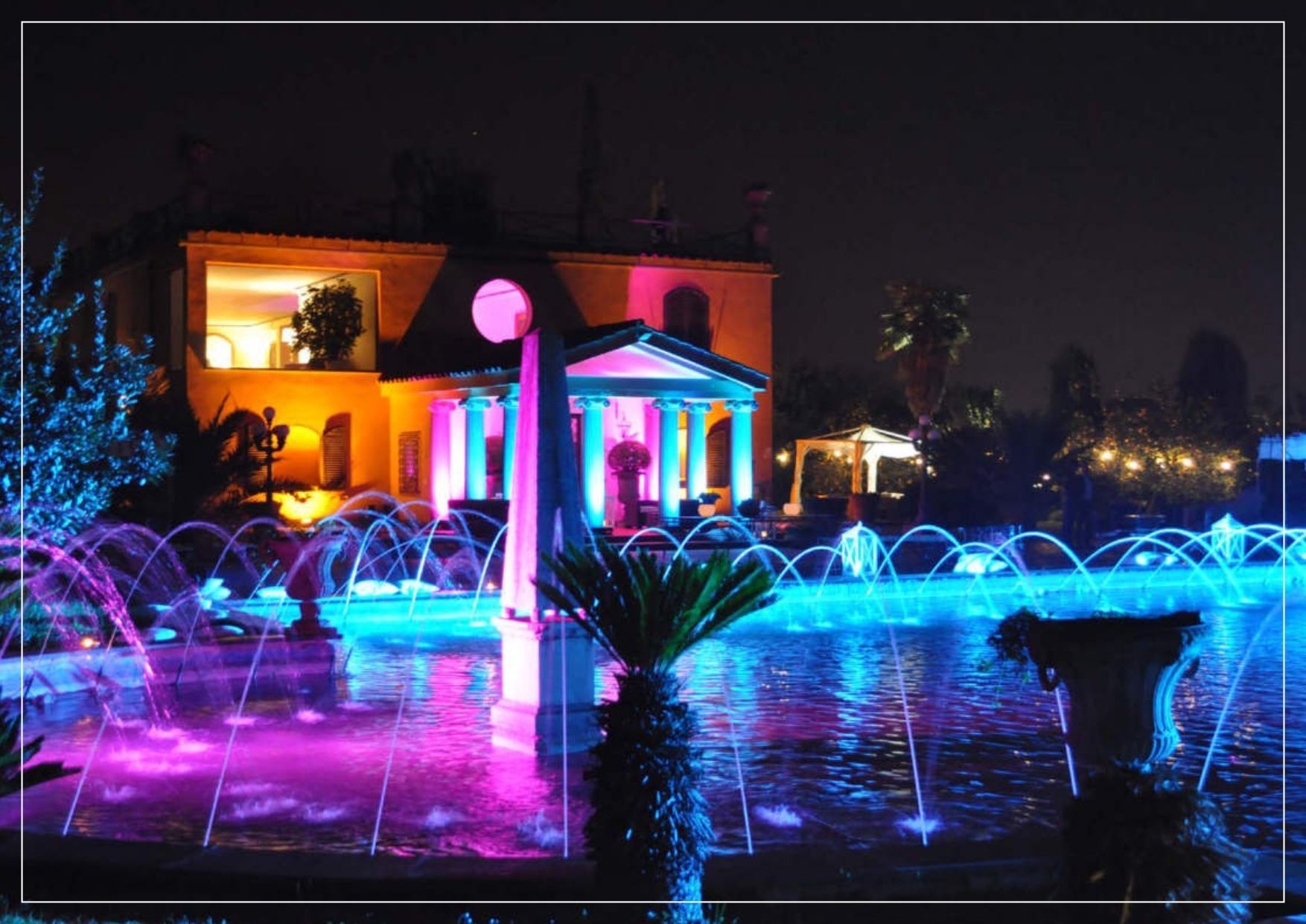 illuminazione scenografica per eventi a Roma