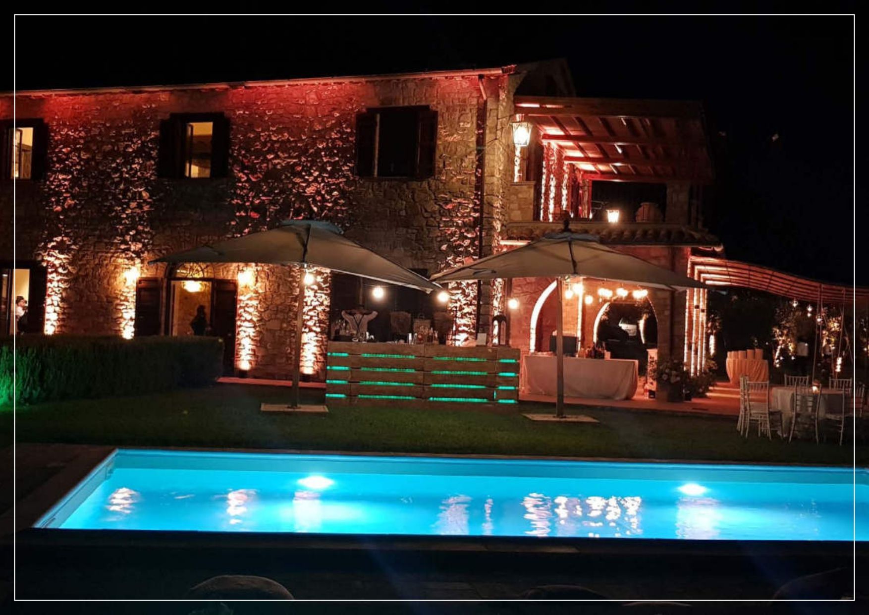 illuminazioni scenografiche per eventi a Roma