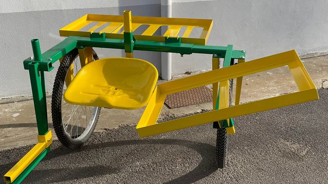 facilitador para la cosecha de judías verdes y desmalezado de hortalizas - línea verde