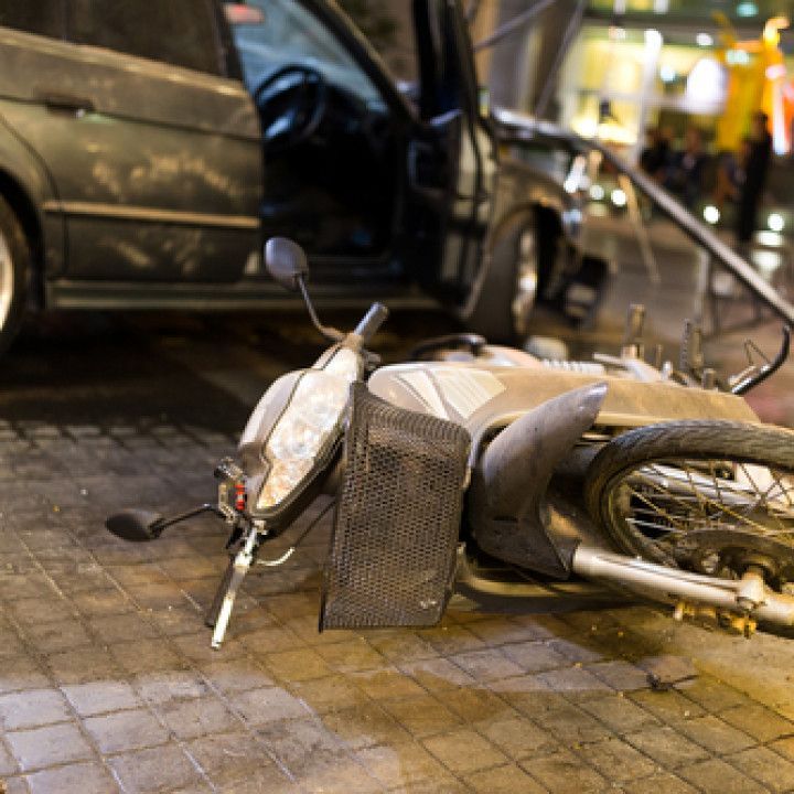 Motorcyle Accident on the Road