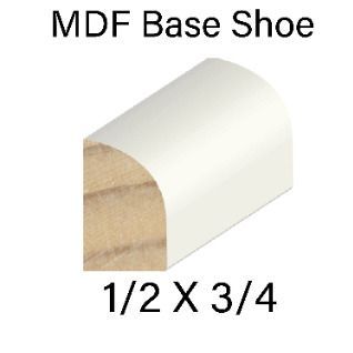 A picture of a mdf base shoe 1/2 x 3/4