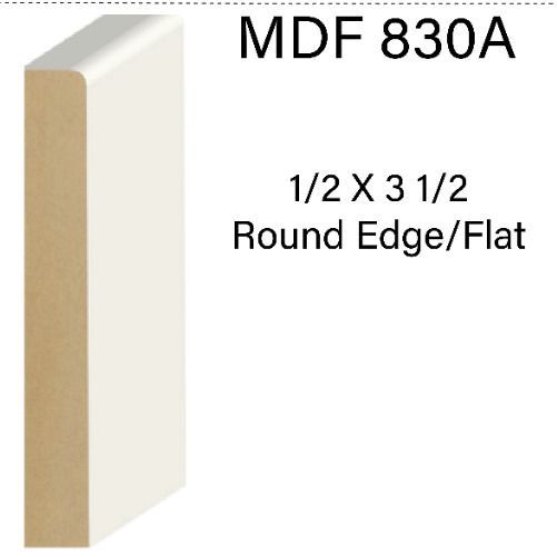 A picture of a mdf 830a round edge / flat molding.