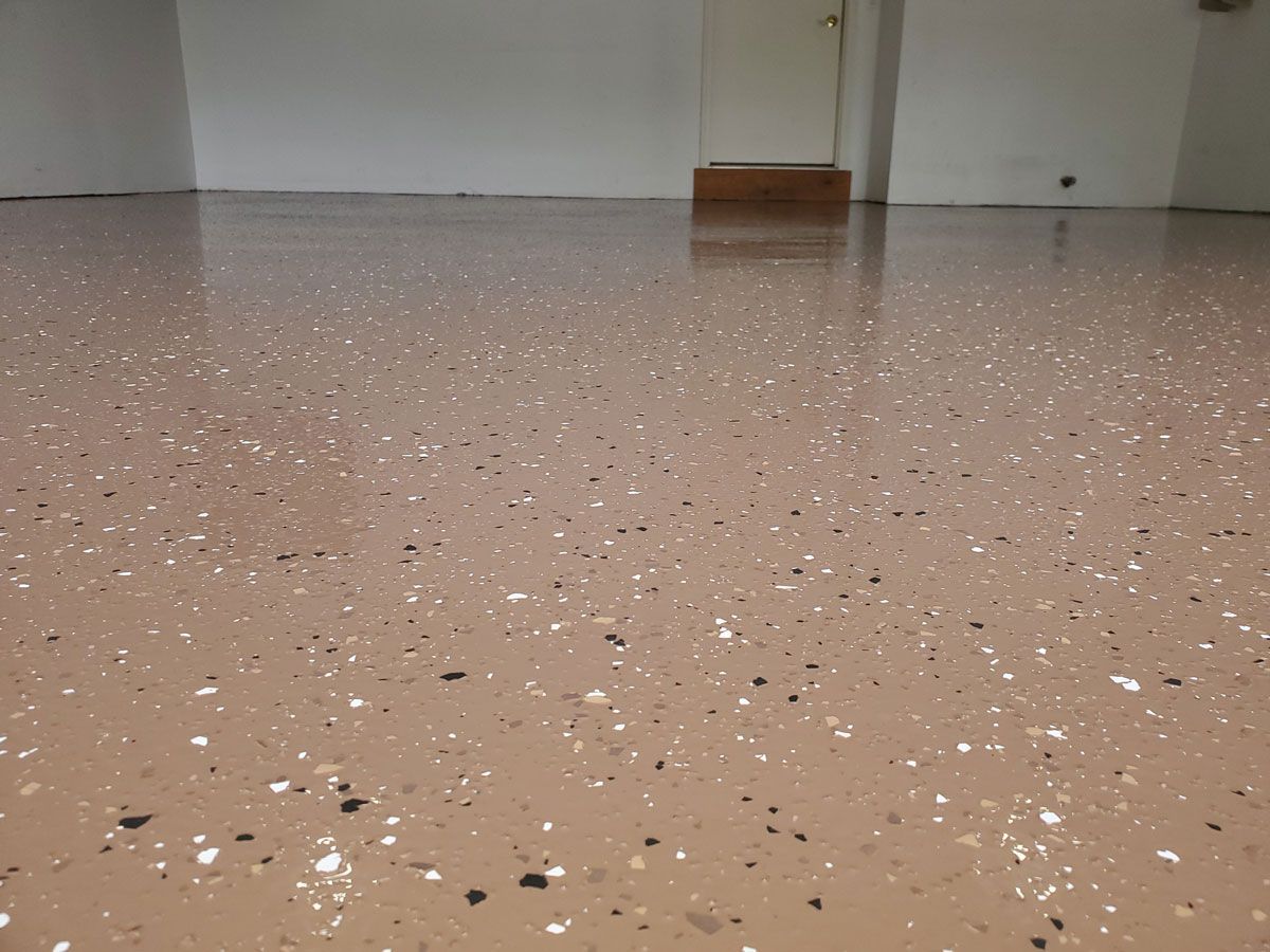 A floor with a lot of sparkles on it
