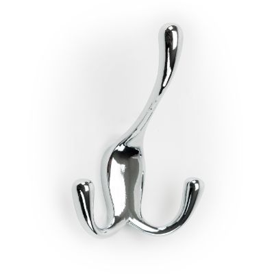 Chrome Color Option For Three Way Hook Organizer