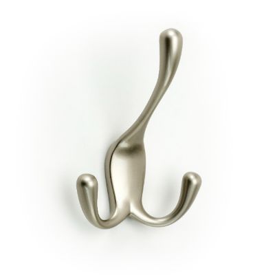 Matte Nickel Color Option For Three Way Hook Organizer