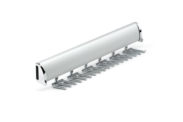 Matte Aluminum Color Option for Tie Rack Organizer